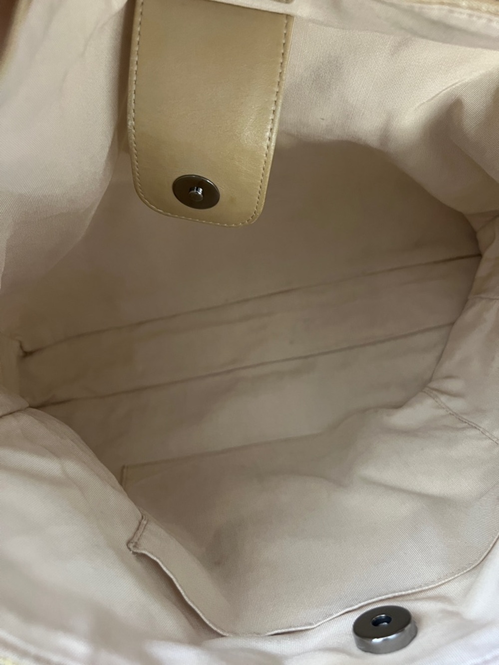 RARE CHANEL SLUCHY CANVAS LARGE CROSSBODY BAG - Picture 10 of 12